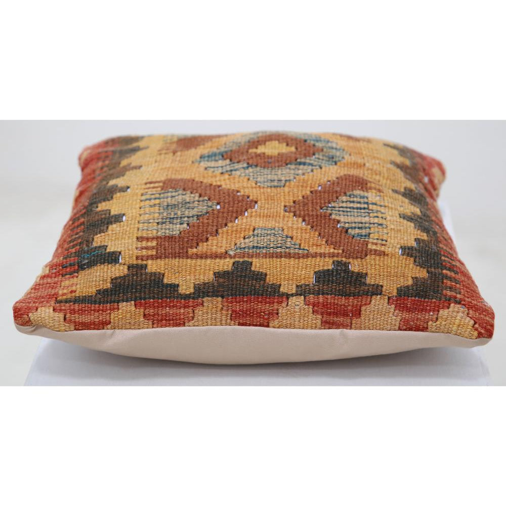 Hand Woven Tribal  Wool Pillow - 1'5'' x 1'5''