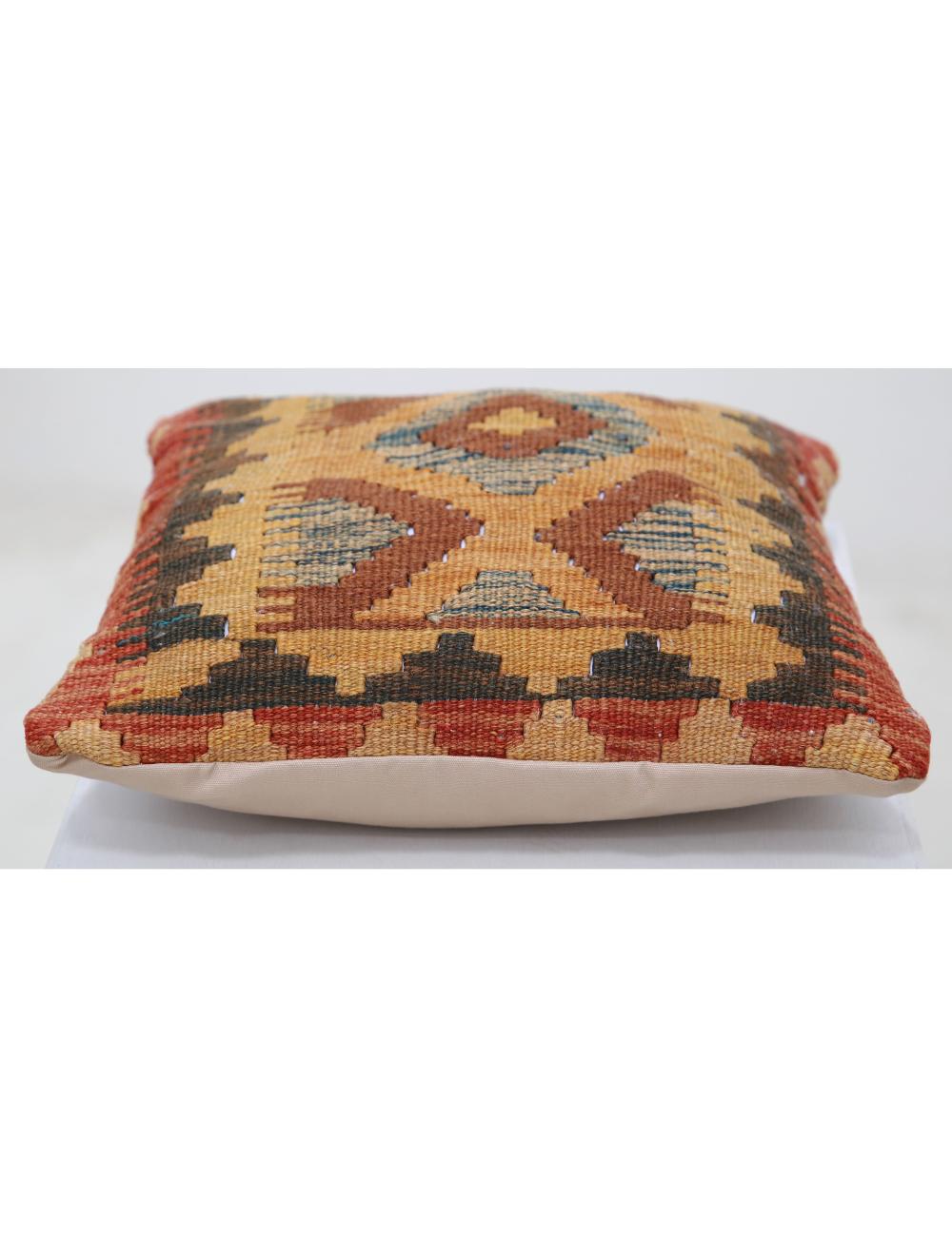 Hand Woven Tribal  Wool Pillow - 1'5'' x 1'5''