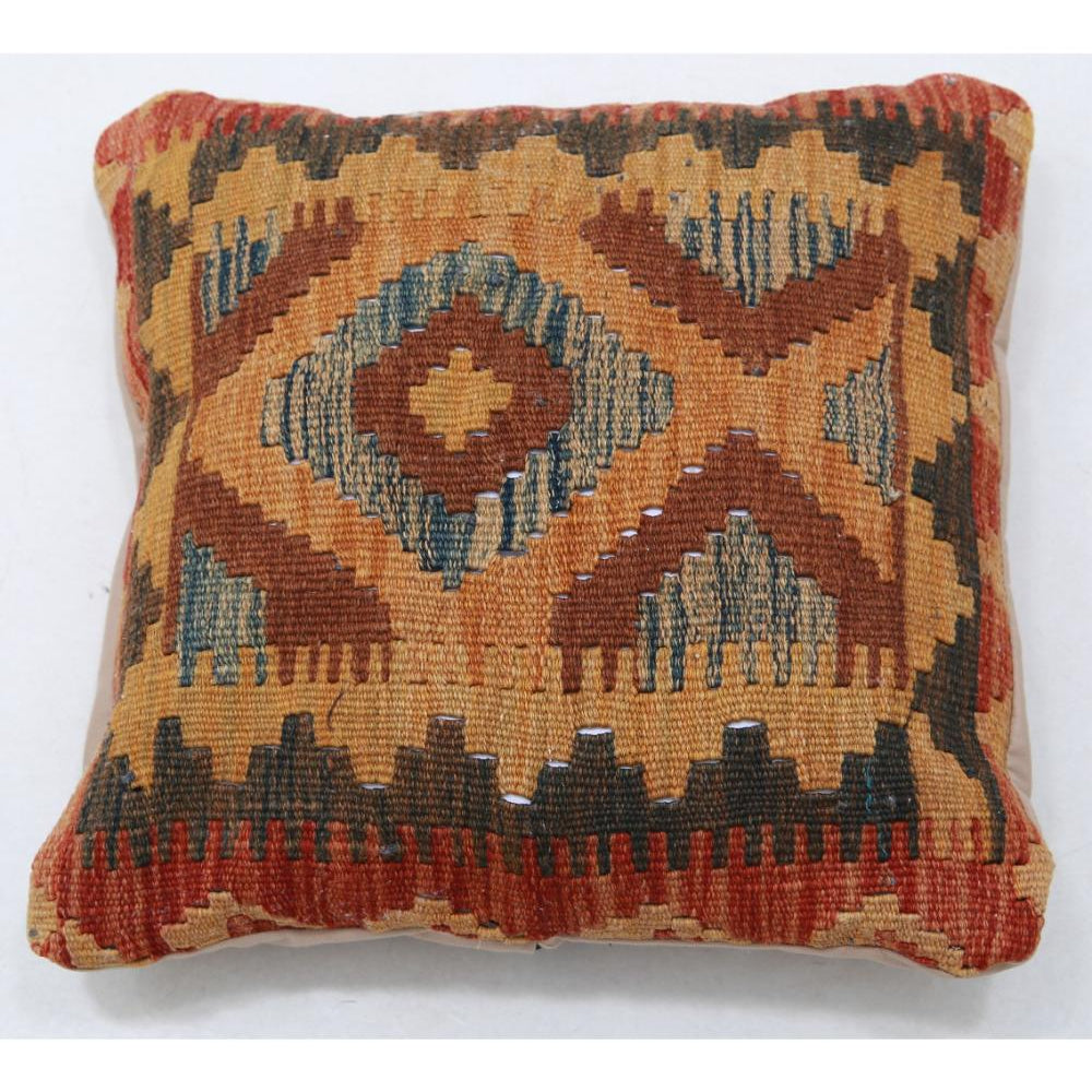 Hand Woven Tribal  Wool Pillow - 1'5'' x 1'5''