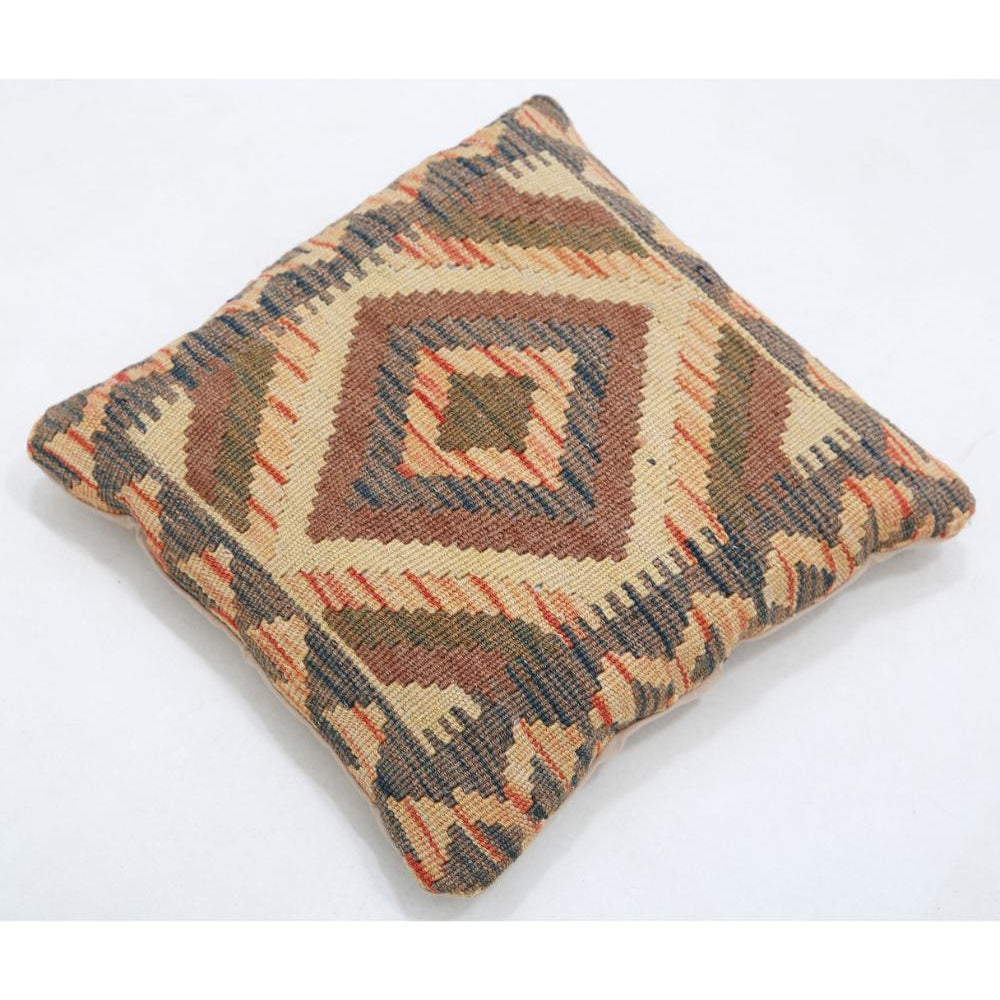 Hand Woven Tribal  Wool Pillow - 1'5'' x 1'5''