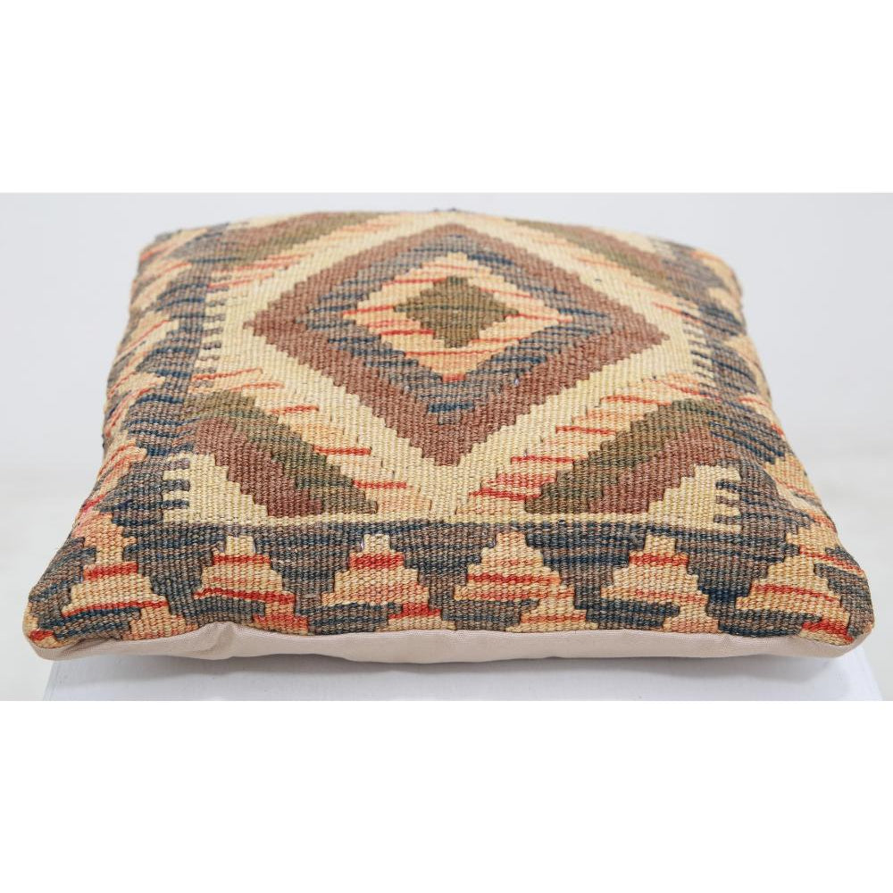 Hand Woven Tribal  Wool Pillow - 1'5'' x 1'5''