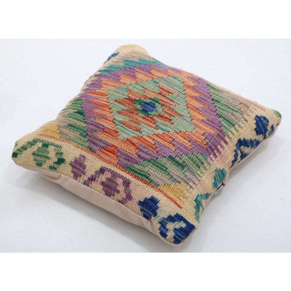 Hand Woven Tribal  Wool Pillow - 1'5'' x 1'5''