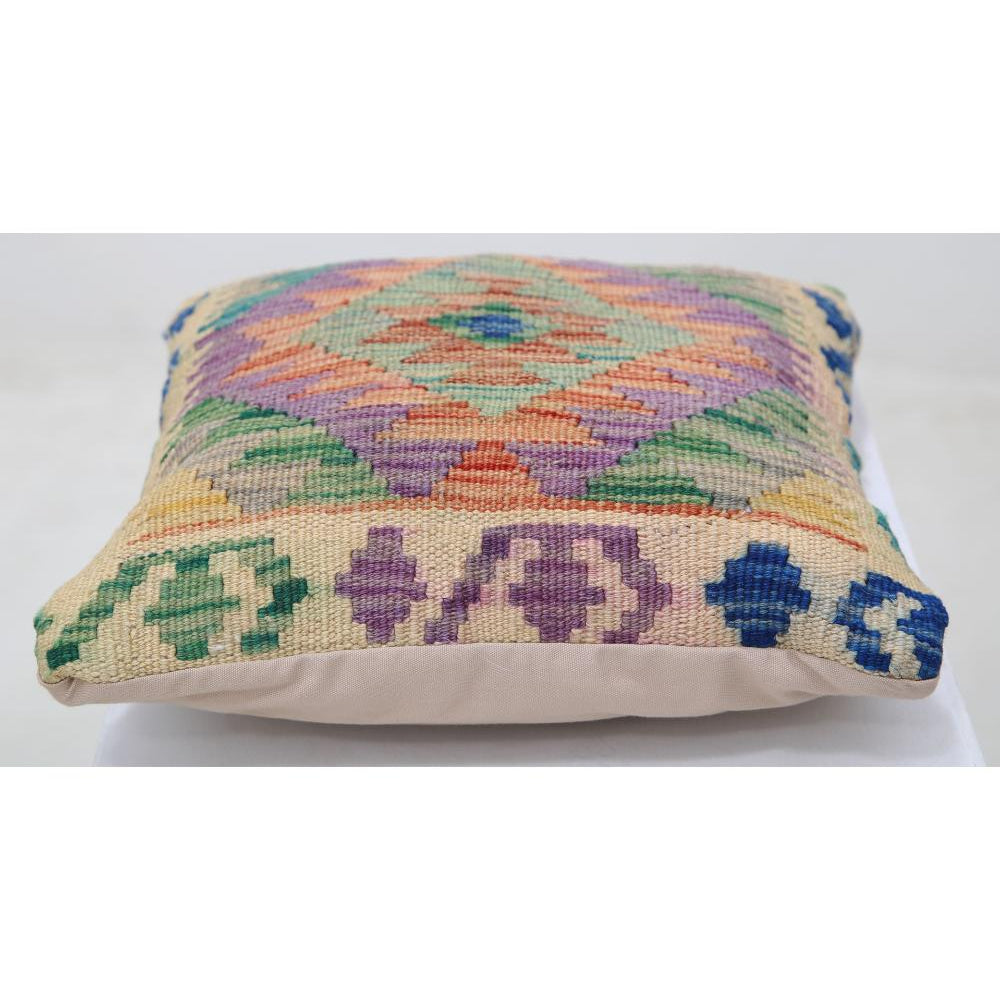 Hand Woven Tribal  Wool Pillow - 1'5'' x 1'5''