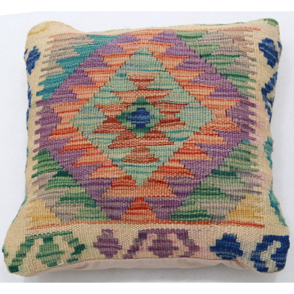 Hand Woven Tribal  Wool Pillow - 1'5'' x 1'5''