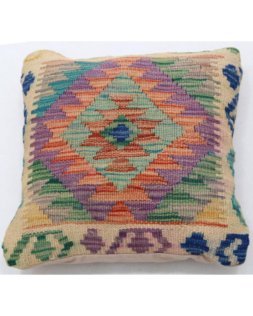 Hand Woven Tribal  Wool Pillow - 1'5'' x 1'5''