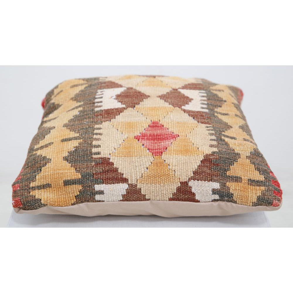 Hand Woven Tribal  Wool Pillow - 1'5'' x 1'5''