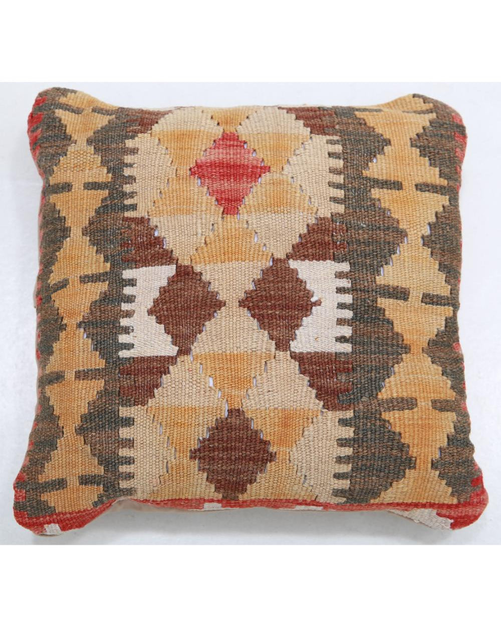 Hand Woven Tribal  Wool Pillow - 1'5'' x 1'5''
