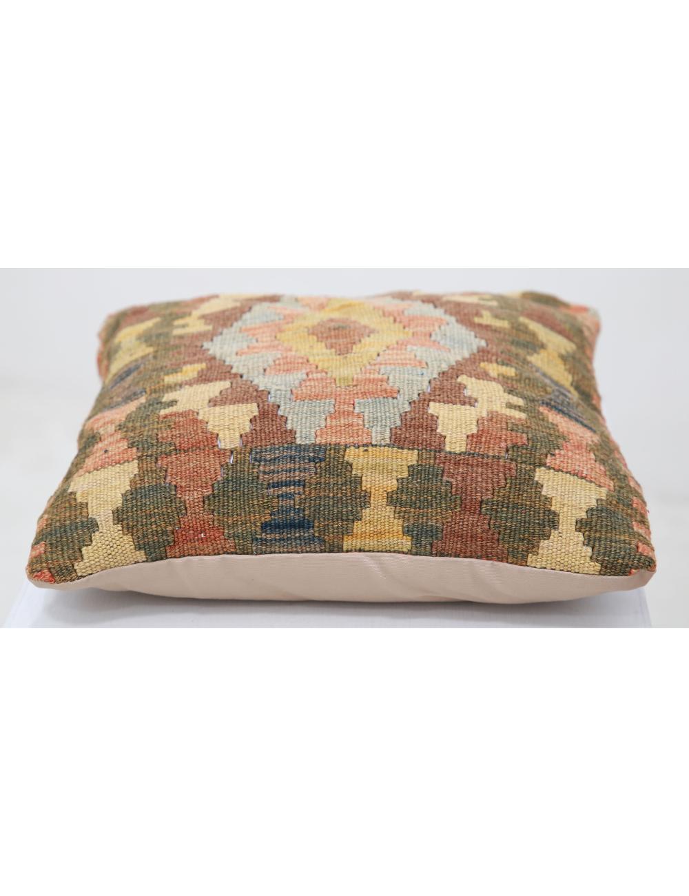 Hand Woven Tribal  Wool Pillow - 1'5'' x 1'5''