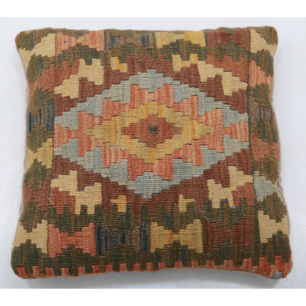 Hand Woven Tribal  Wool Pillow - 1'5'' x 1'5''