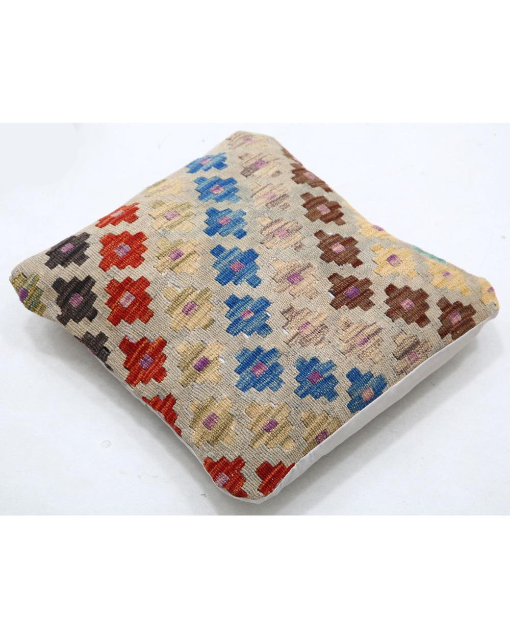 Hand Woven Tribal  Wool Pillow - 1'5'' x 1'5''