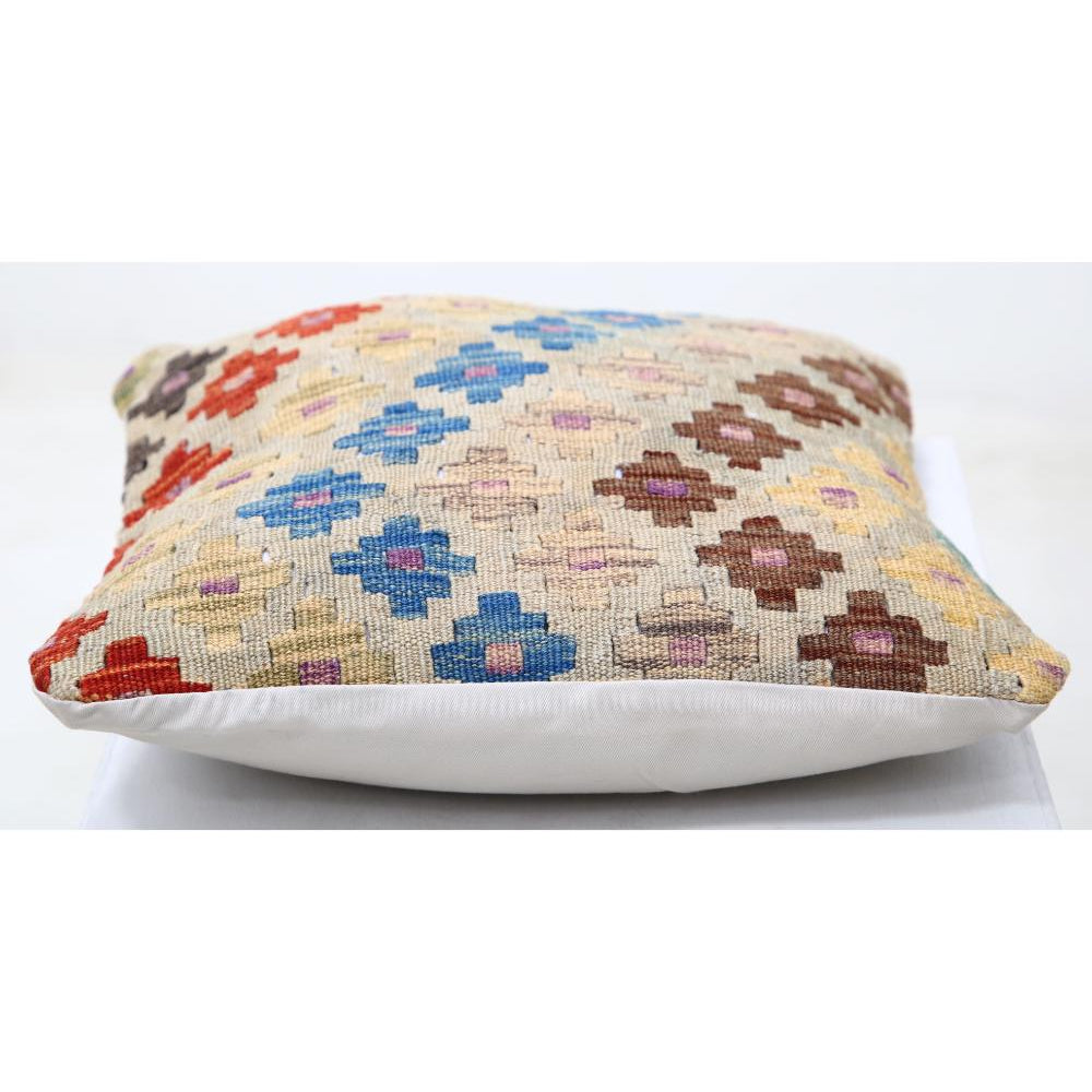Hand Woven Tribal  Wool Pillow - 1'5'' x 1'5''