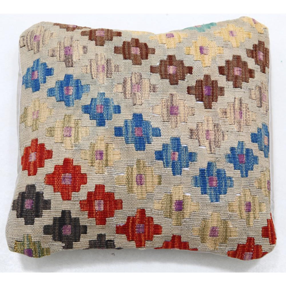 Hand Woven Tribal  Wool Pillow - 1'5'' x 1'5''