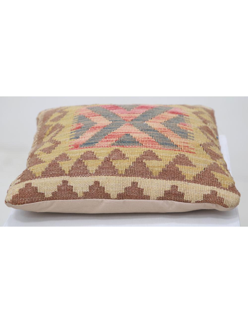 Hand Woven Tribal  Wool Pillow - 1'5'' x 1'5''