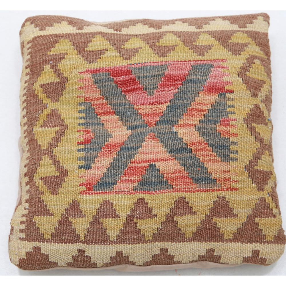 Hand Woven Tribal  Wool Pillow - 1'5'' x 1'5''