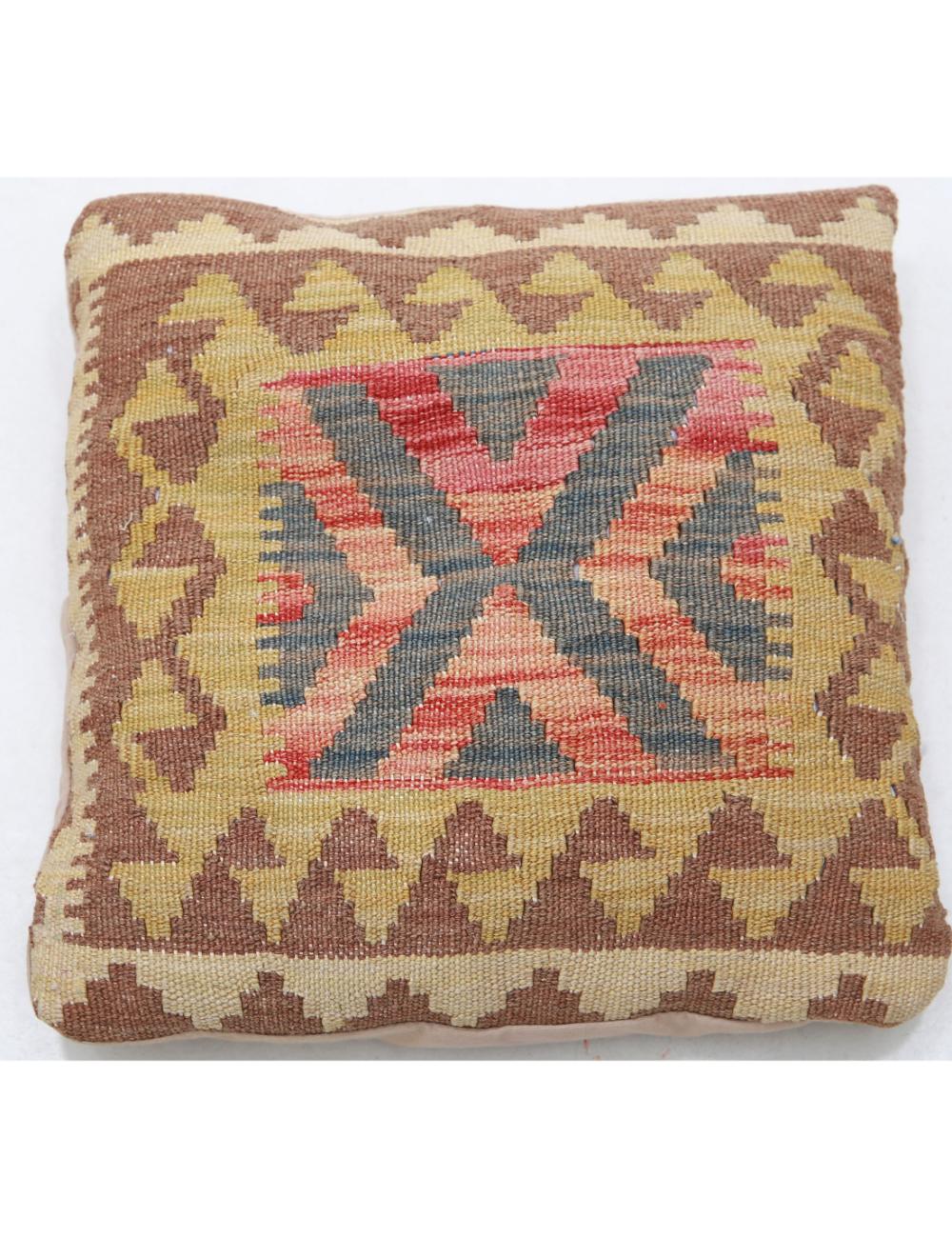 Hand Woven Tribal  Wool Pillow - 1'5'' x 1'5''