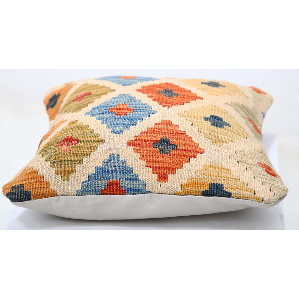 Hand Woven Tribal  Wool Pillow - 1'5'' x 1'5''
