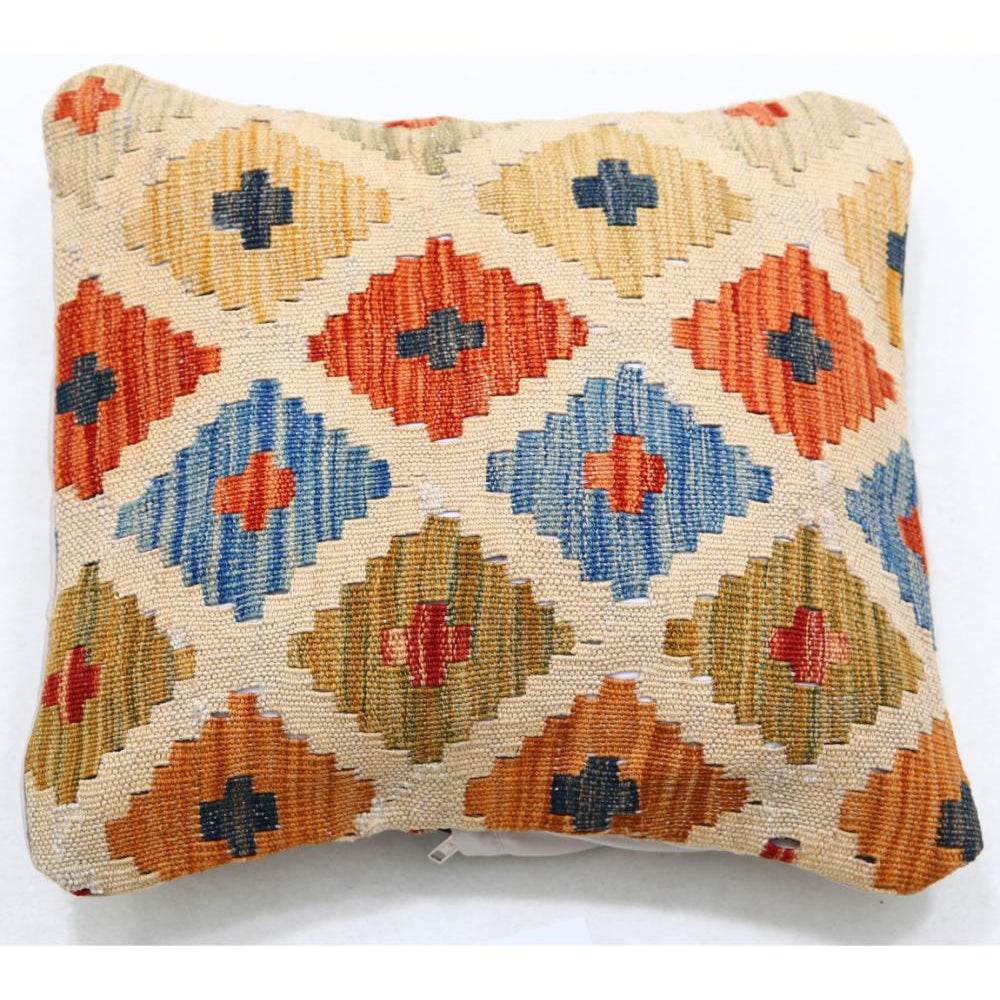 Hand Woven Tribal  Wool Pillow - 1'5'' x 1'5''