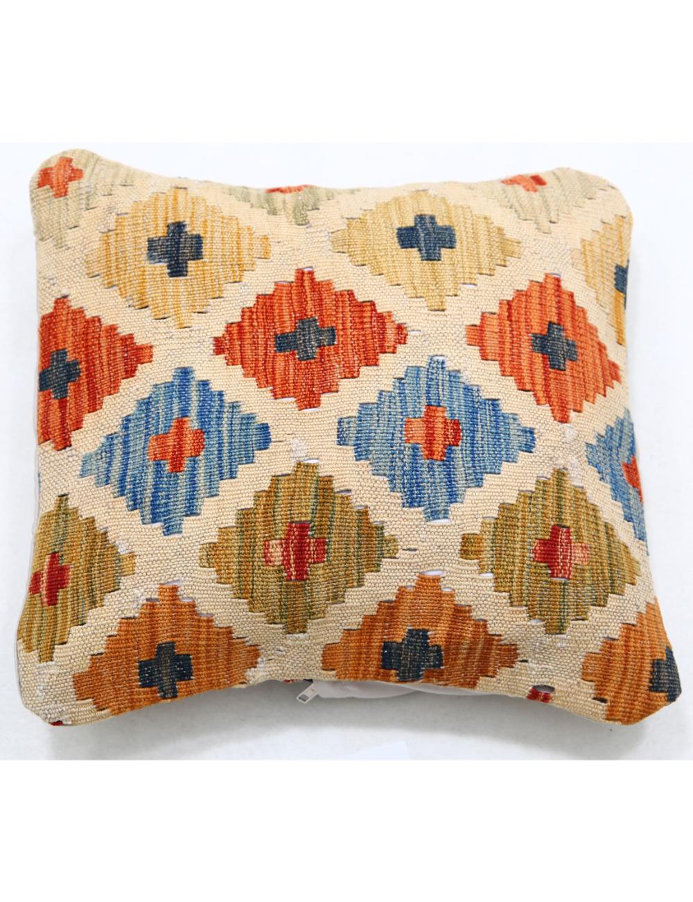 Hand Woven Tribal  Wool Pillow - 1'5'' x 1'5''
