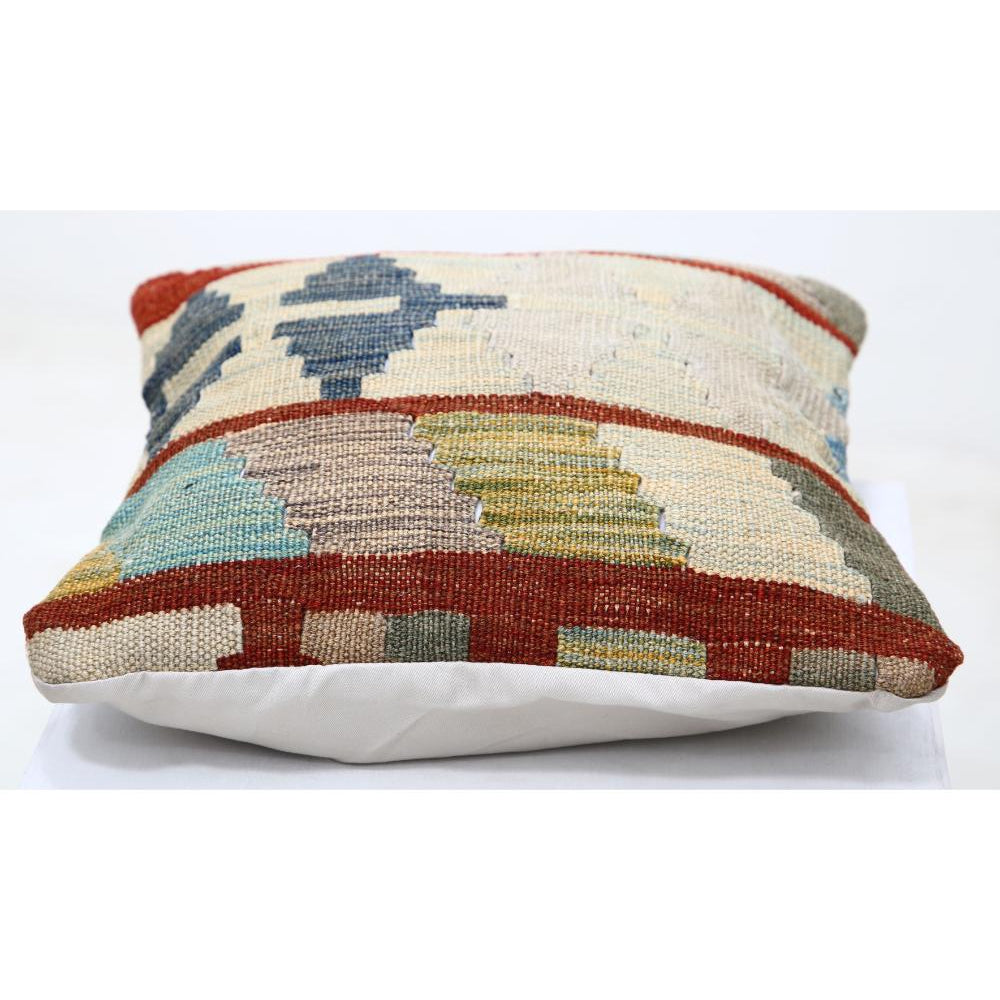 Hand Woven Tribal  Wool Pillow - 1'5'' x 1'5''