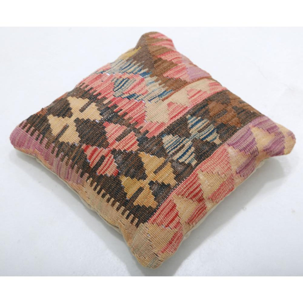 Hand Woven Tribal  Wool Pillow - 1'5'' x 1'5''