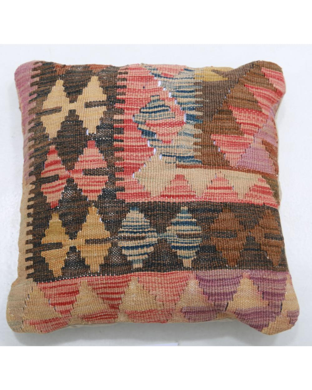 Hand Woven Tribal  Wool Pillow - 1'5'' x 1'5''