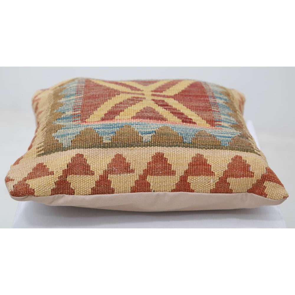 Hand Woven Tribal  Wool Pillow - 1'5'' x 1'5''