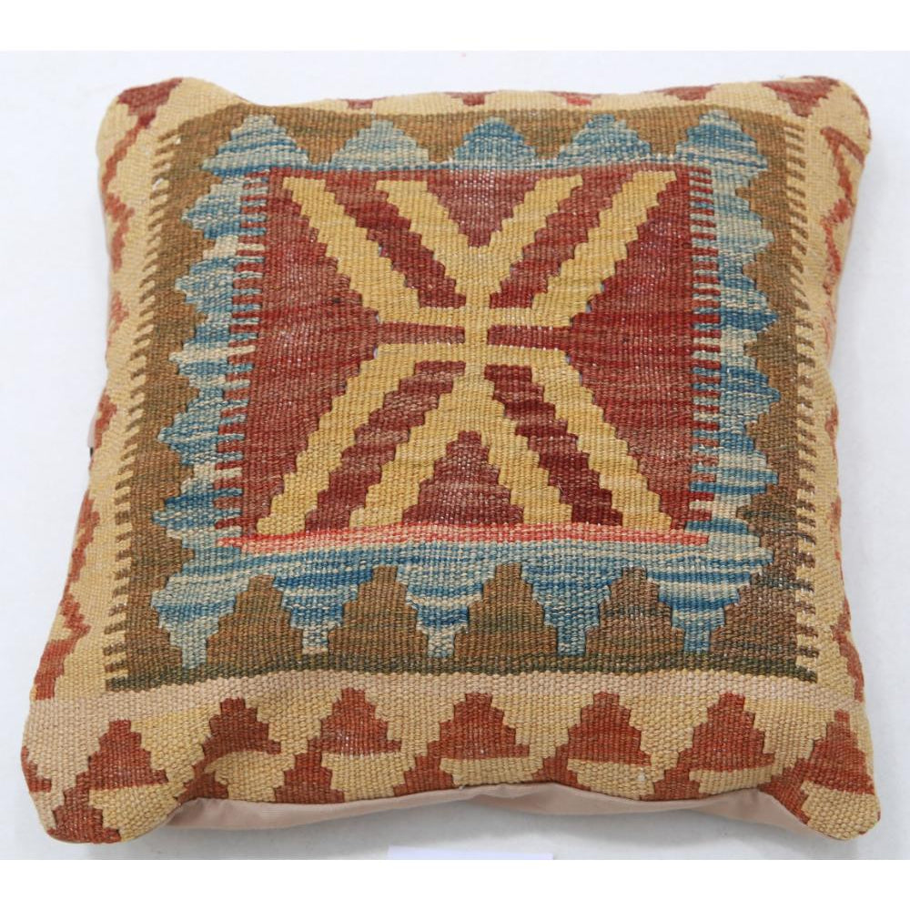 Hand Woven Tribal  Wool Pillow - 1'5'' x 1'5''