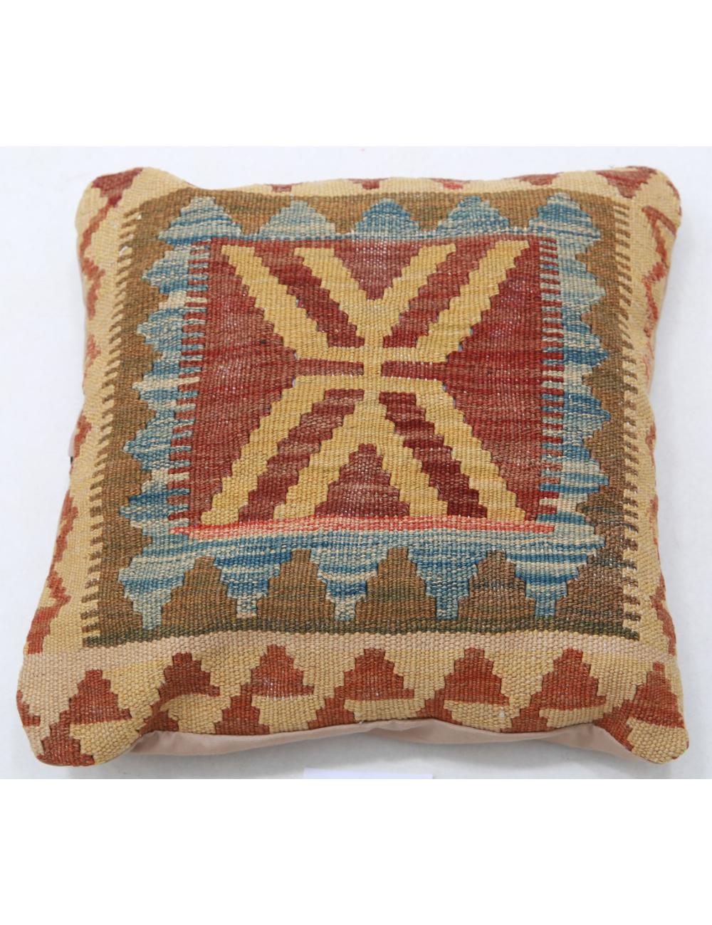 Hand Woven Tribal  Wool Pillow - 1'5'' x 1'5''