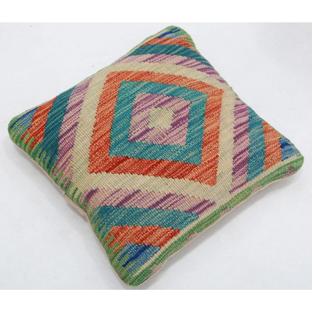 Hand Woven Tribal  Wool Pillow - 1'5'' x 1'5''