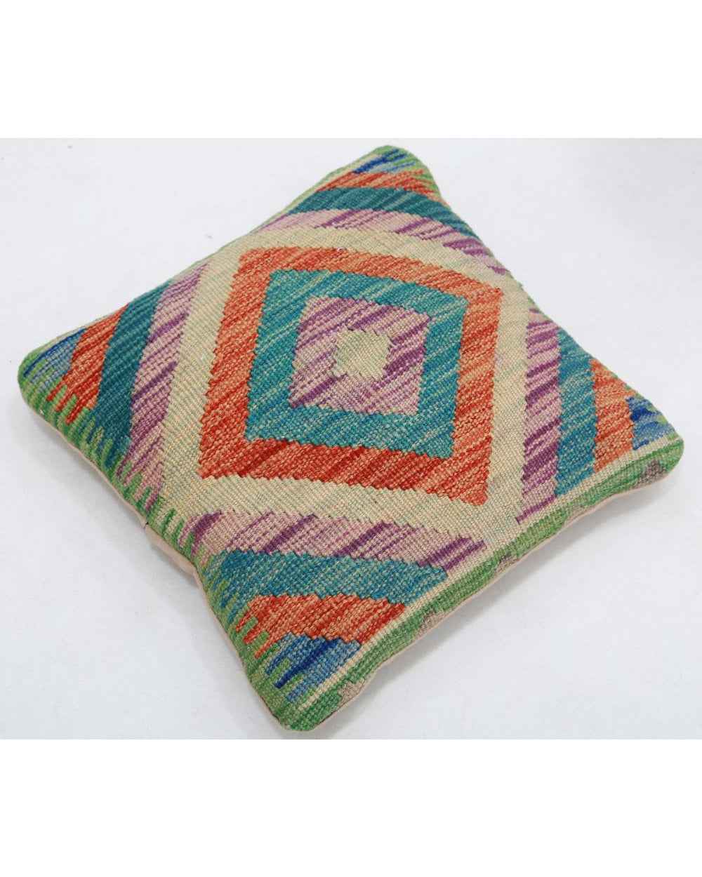 Hand Woven Tribal  Wool Pillow - 1'5'' x 1'5''