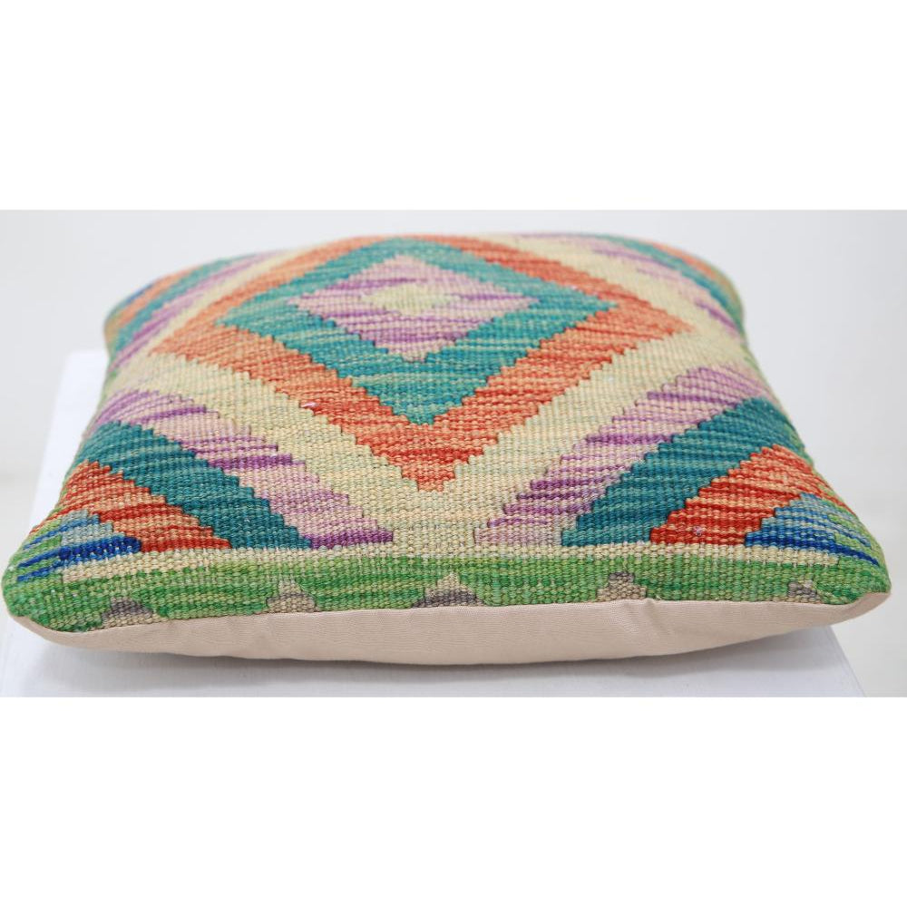 Hand Woven Tribal  Wool Pillow - 1'5'' x 1'5''