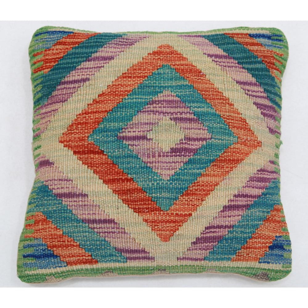 Hand Woven Tribal  Wool Pillow - 1'5'' x 1'5''