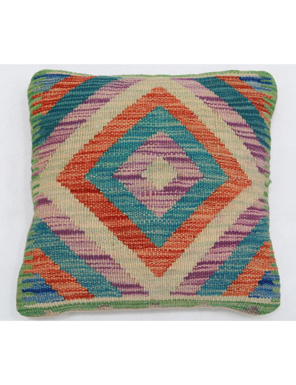Hand Woven Tribal  Wool Pillow - 1'5'' x 1'5''