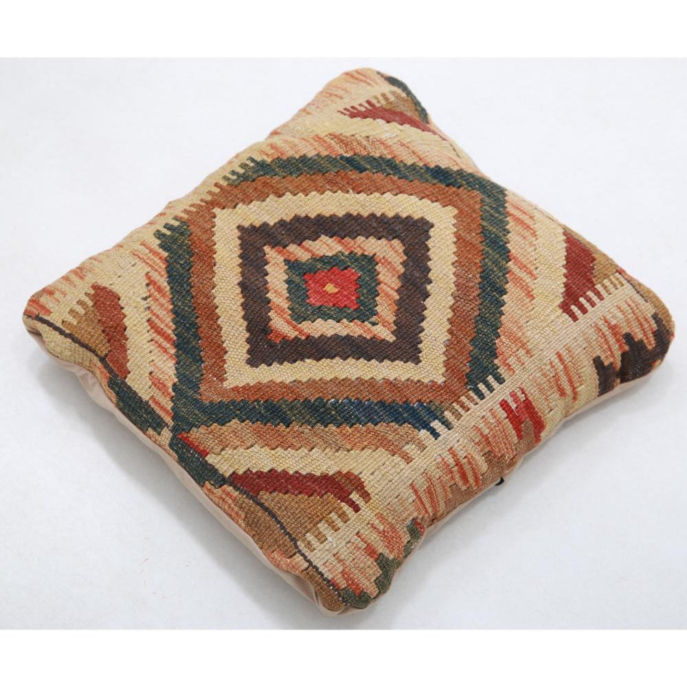 Hand Woven Tribal  Wool Pillow - 1'5'' x 1'5''
