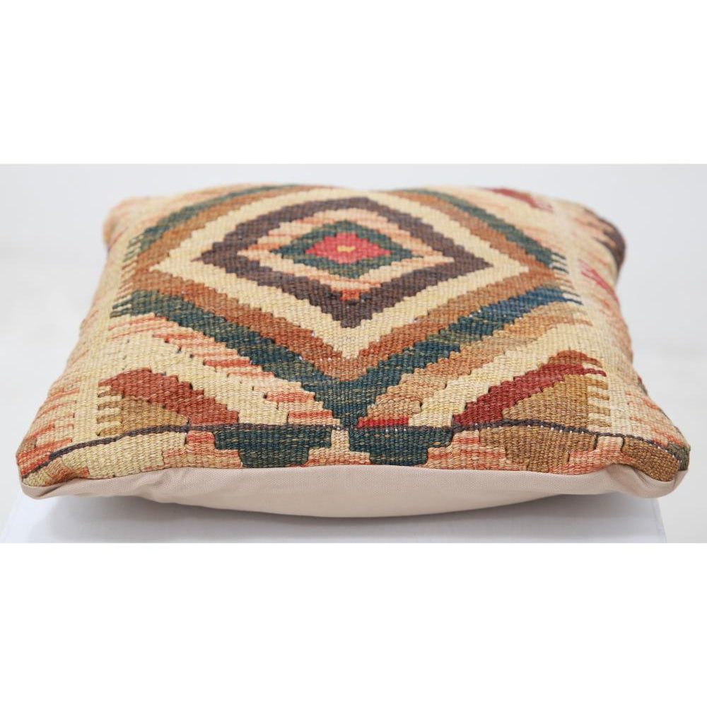 Hand Woven Tribal  Wool Pillow - 1'5'' x 1'5''