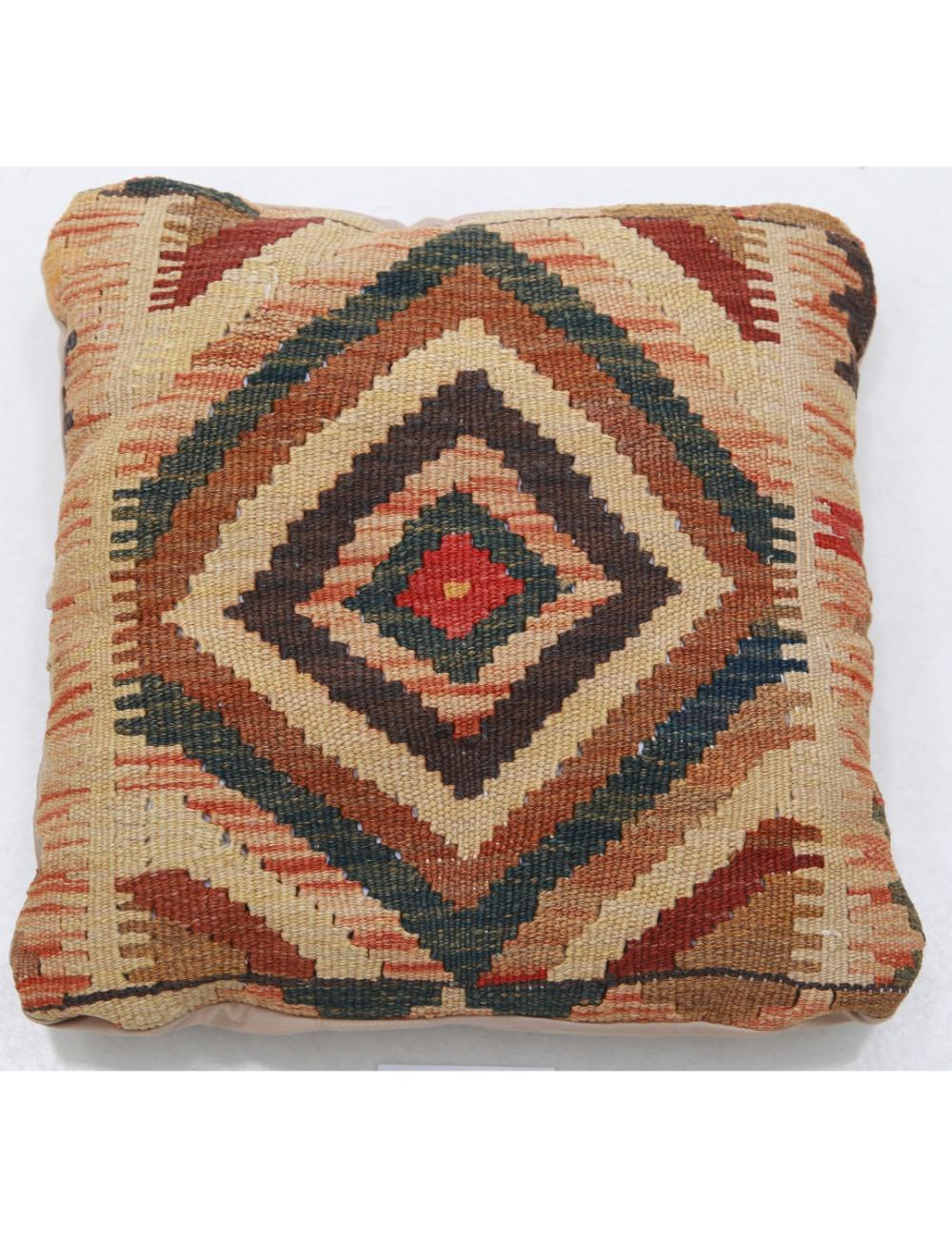 Hand Woven Tribal  Wool Pillow - 1'5'' x 1'5''