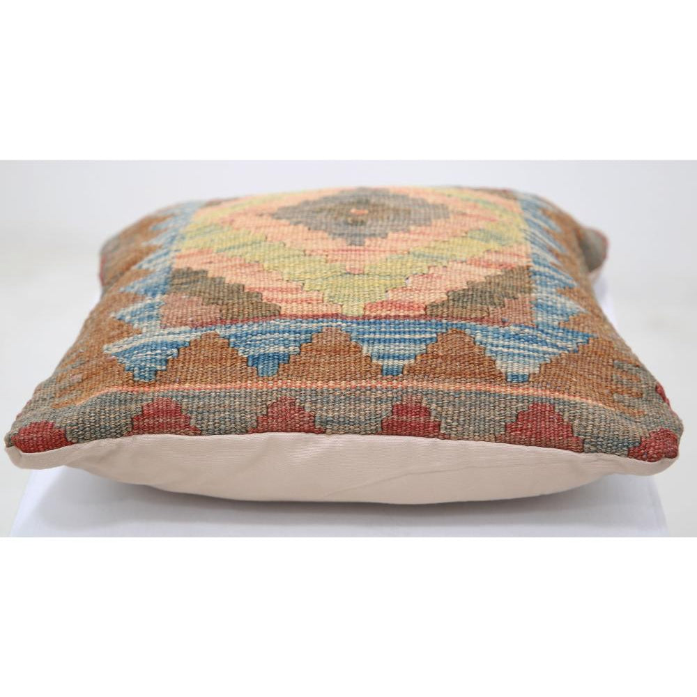Hand Woven Tribal  Wool Pillow - 1'5'' x 1'5''