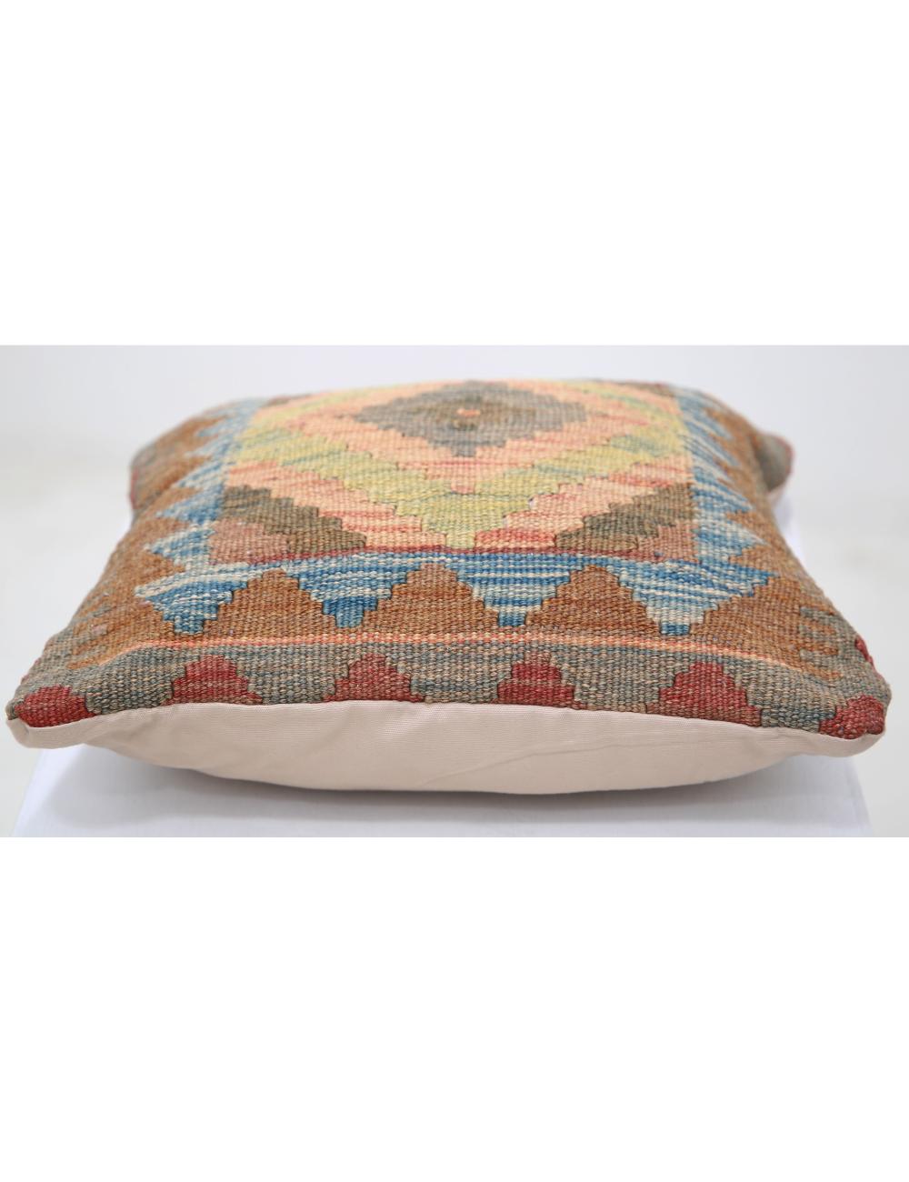Hand Woven Tribal  Wool Pillow - 1'5'' x 1'5''