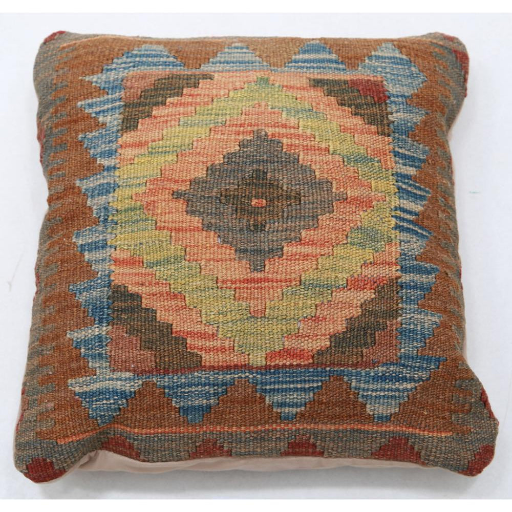 Hand Woven Tribal  Wool Pillow - 1'5'' x 1'5''