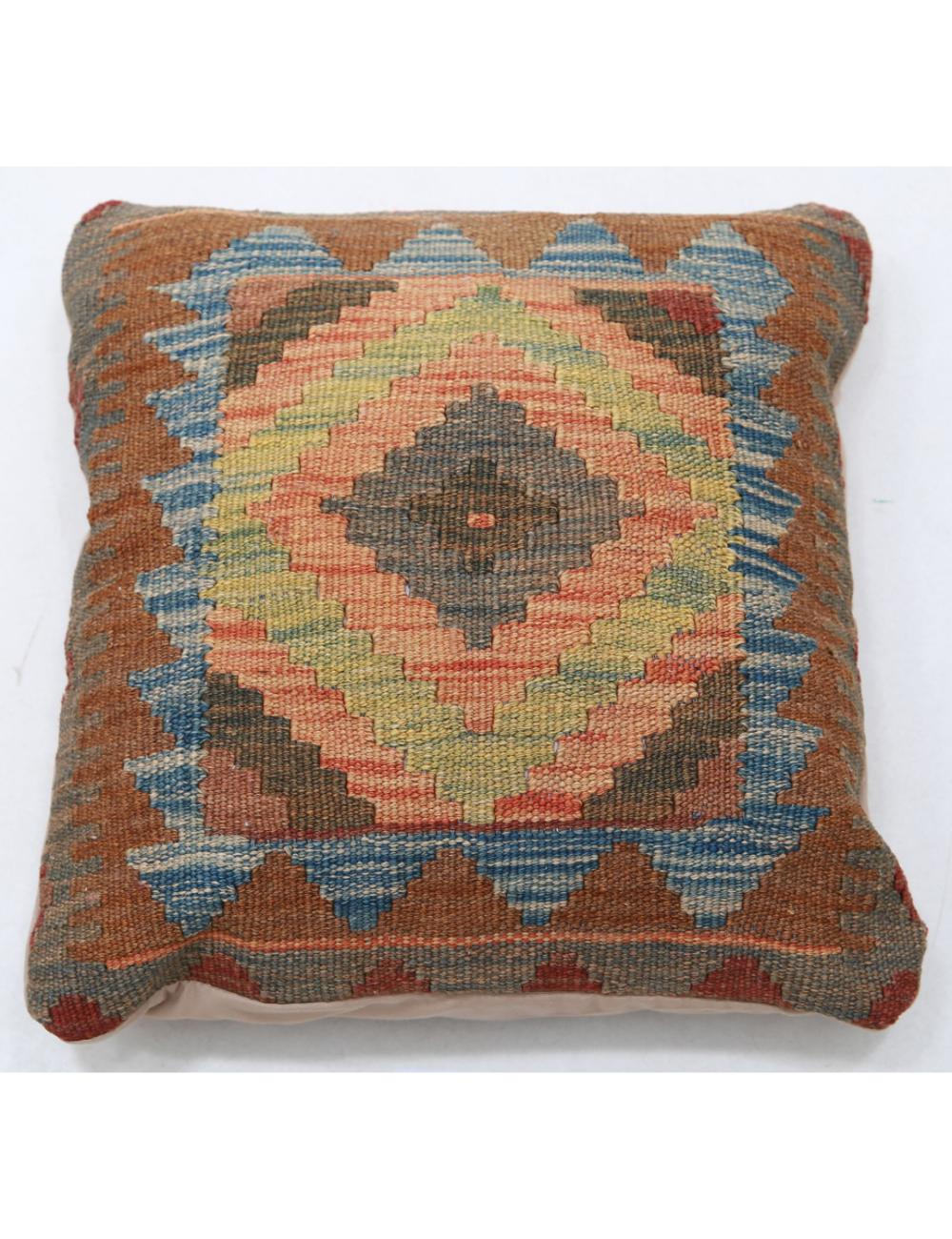 Hand Woven Tribal  Wool Pillow - 1'5'' x 1'5''