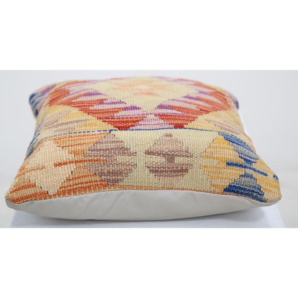 Hand Woven Tribal  Wool Pillow - 1'5'' x 1'5''