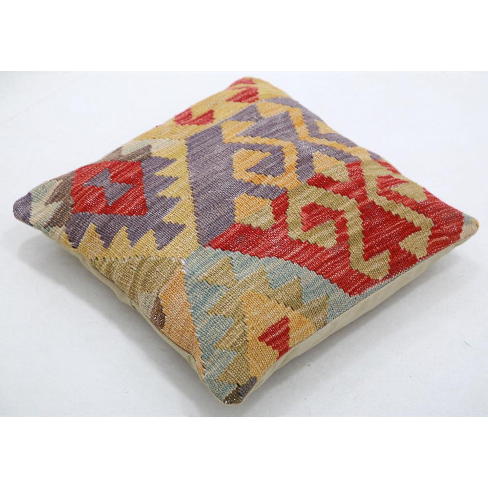 Hand Woven Tribal  Wool Pillow - 1'5'' x 1'5''