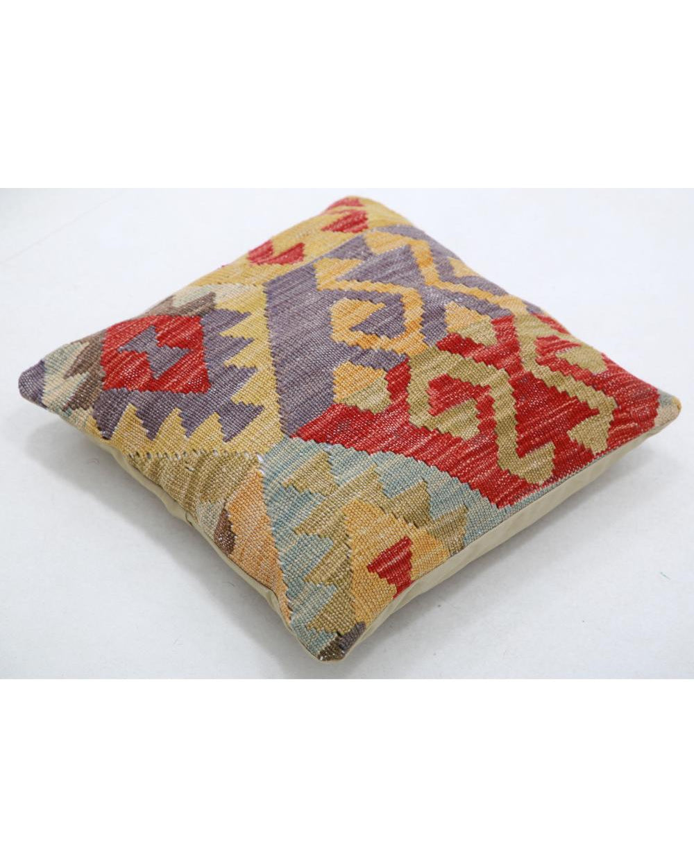 Hand Woven Tribal  Wool Pillow - 1'5'' x 1'5''
