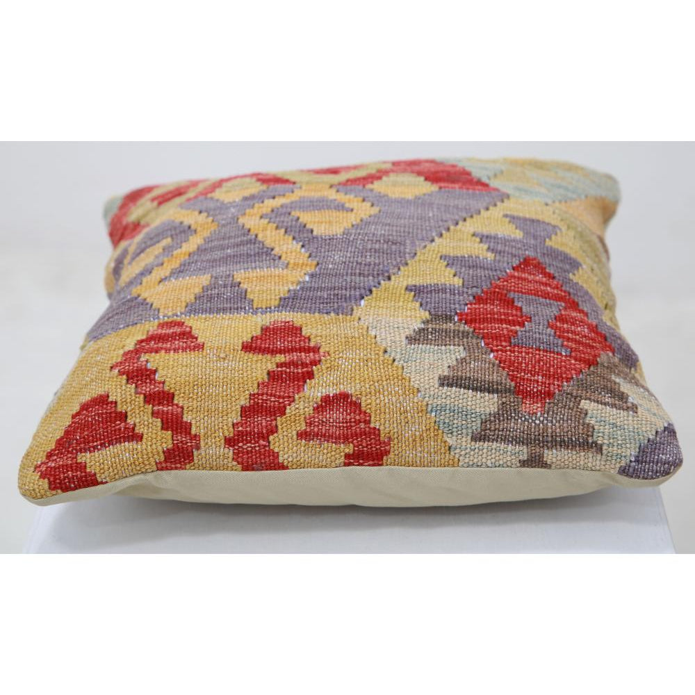Hand Woven Tribal  Wool Pillow - 1'5'' x 1'5''