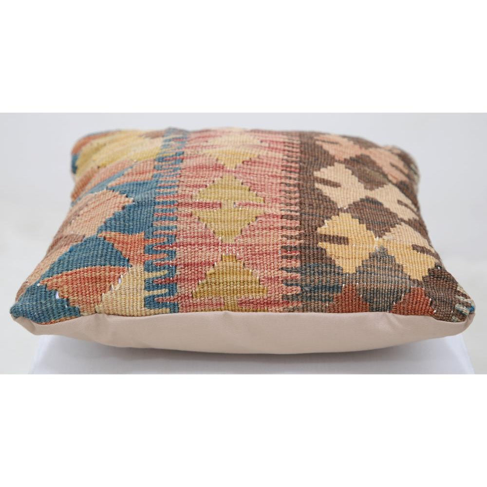 Hand Woven Tribal  Wool Pillow - 1'5'' x 1'5''