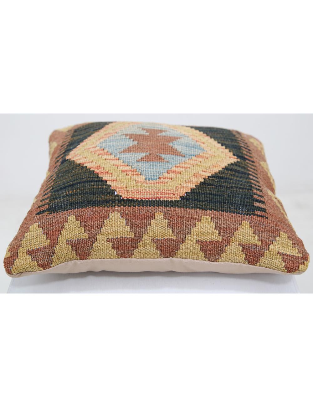 Hand Woven Tribal  Wool Pillow - 1'5'' x 1'5''