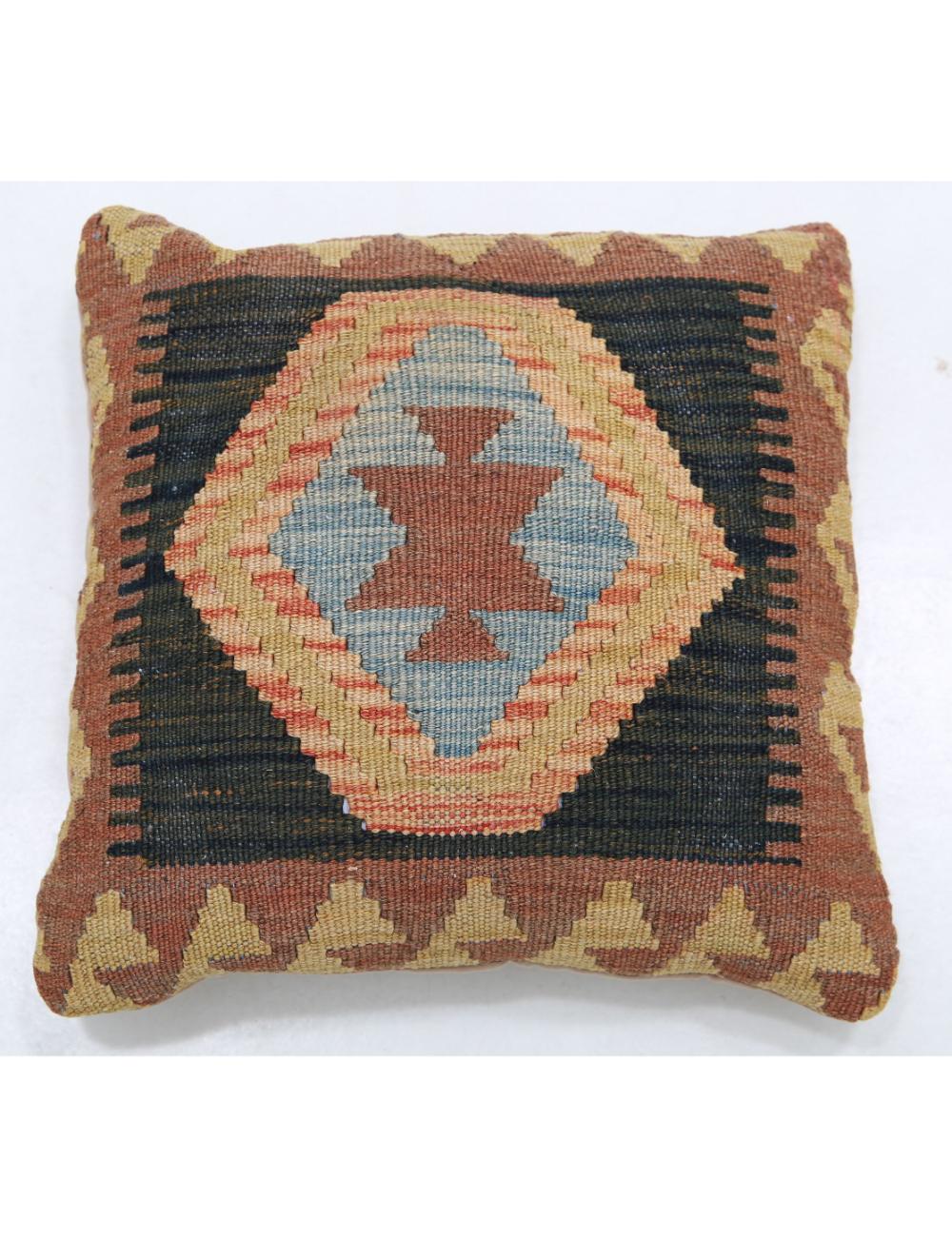 Hand Woven Tribal  Wool Pillow - 1'5'' x 1'5''