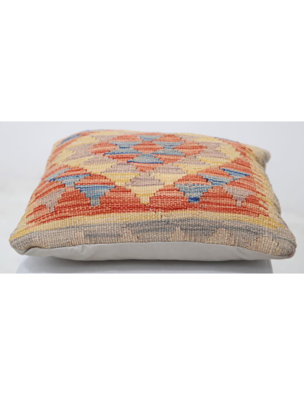 Hand Woven Tribal  Wool Pillow - 1'5'' x 1'5''