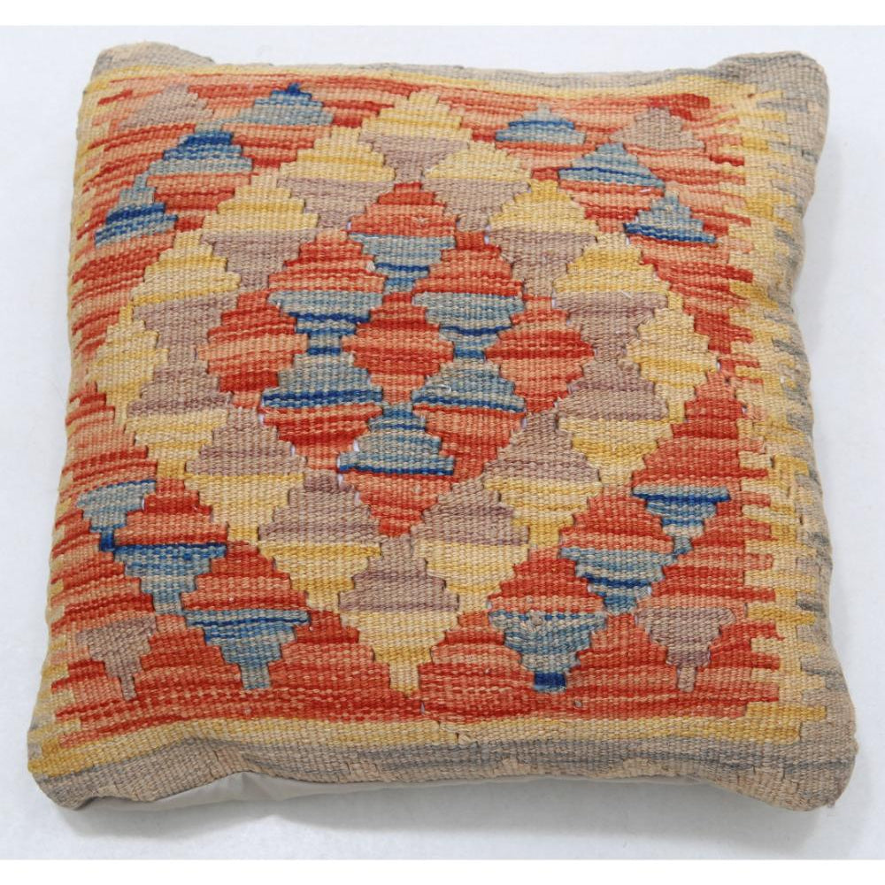 Hand Woven Tribal  Wool Pillow - 1'5'' x 1'5''