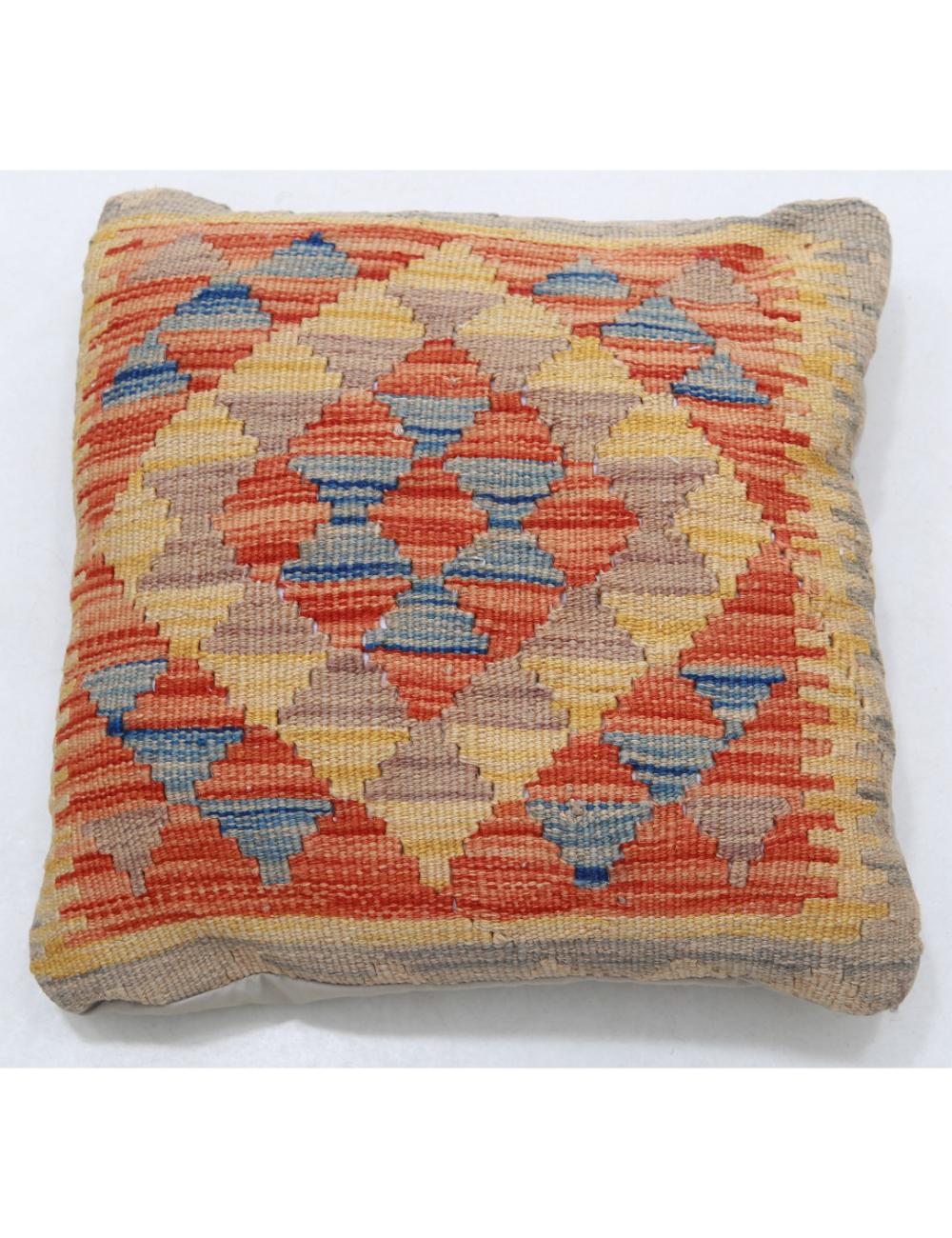 Hand Woven Tribal  Wool Pillow - 1&#39;5&#39;&#39; x 1&#39;5&#39;&#39;